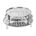 thumbnail image 2 of Cesta era de 3 uds, soporte para bandeja humeante, redonda, 3 capas, bandeja humeante, rejilla era para hornear, cocina al, 2 of 9