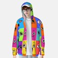 thumbnail image 2 of Kdxio Doodle Faces Emotions Print Women Men Sun Protection UPF 50+ Jackets Zip Up Long Sleeve Hoodie Hiking Lightweight with Pockets, 2 of 7