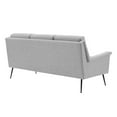 thumbnail image 4 of Modway Chesapeake Upholstered Fabric Sofa in Black Light Gray, 4 of 8