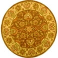 thumbnail image 4 of SAFAVIEH Heritage Regis Traditional Wool Area Rug, Brown/Ivory, 6' x 6' Round, 4 of 10
