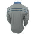 thumbnail image 4 of Mens Polos Shirt Long Sleeve Button Polo Tees Lightweight Grey Mens Golf Shirts, 4 of 6