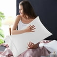 thumbnail image 4 of EazyTech 2-Pack King Size Microfiber Pillow Cases 20x36 Inches, Shrinkage & Fade Resistant Pillowcase with Envelope Closure for Secure Fit & Long-Lasting Comfort White, 4 of 5