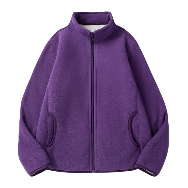 Dvkptbk Veste à Col Montant pour Femmes, Veste de Couleur Unie, Imperméable, Coupe-Vent, avec Capuche, Grande Taille