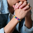 thumbnail image 4 of 2 uds pulsera del orgullo del arcoíris hecha a mano cama pulsera de cuerda de la Amistad para pulsera LGBTQ Gay y lesbiana tamaño ajustable, 4 of 6