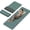 Dark Green+Deep Greenish Gray, variant on Frach Foldable Yoga Mat, Workout Exercise Mat,Eco TPE 0.4 Inch Thick for Home and Travel,Instant Fold No Curling 75"x26"(Gray)
