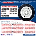 thumbnail image 2 of Whole Parts Dryer Drum Support Roller Wheel Part # 00422200/422200 - Replacement & Compatible With Some Bosch Dryers, 2 of 9