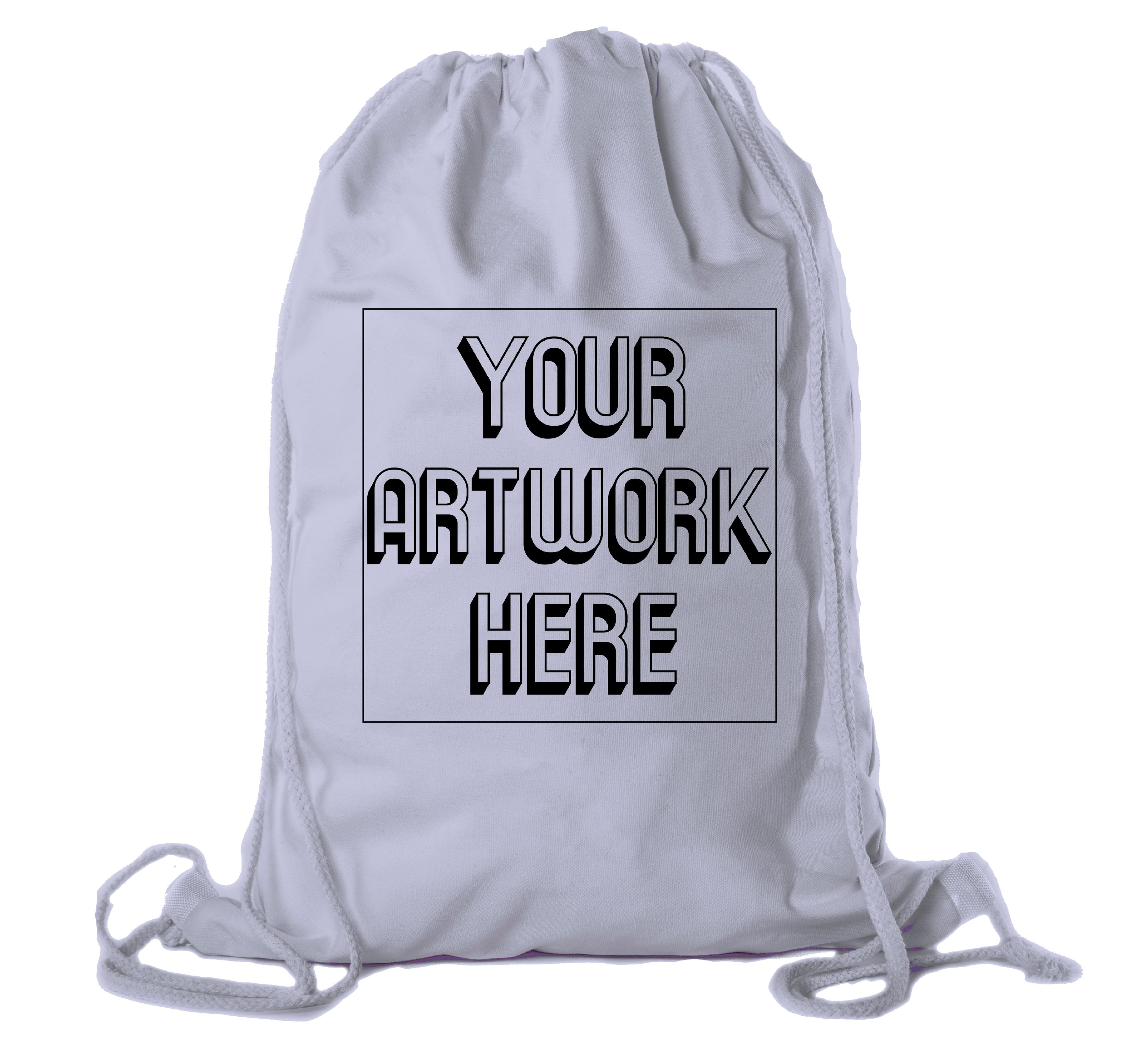 150 Personalized Classic Drawstring Backpack Printed with your Logo or Message 