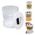 thumbnail image 1 of Hourglass Pickle Jar, Safe Pickle Flip Jar Multipurpose Double Compartment  For Vegetables, 1 of 8