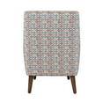 thumbnail image 6 of Jofran Nielsen Mid-Century Modern Upholstered Retro Geometric Fabric Accent Chair, 6 of 10