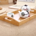 thumbnail image 2 of Zeonetak Rectangular Bamboo 11.8" x 7.87" x 1.5" Handled Serving Tray, 2 of 7