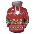 thumbnail image 2 of Puntoco Estampado navideño Otoño e invierno Hombres y mujeres Suéter con capucha Suéter suelto Top Puntoco Puntoco-6527, 2 of 5