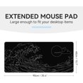 thumbnail image 3 of Mouse Pad, Sea Wave Gaming Mouse Pad, Non-Slip Mousepad, Extended Mouse Pad Gaming, Large Mouse Pad for Desk, Desk Pad for Laptop, Desk Mat for Office and Home (35.4'''' x 15.7''''), 3 of 6