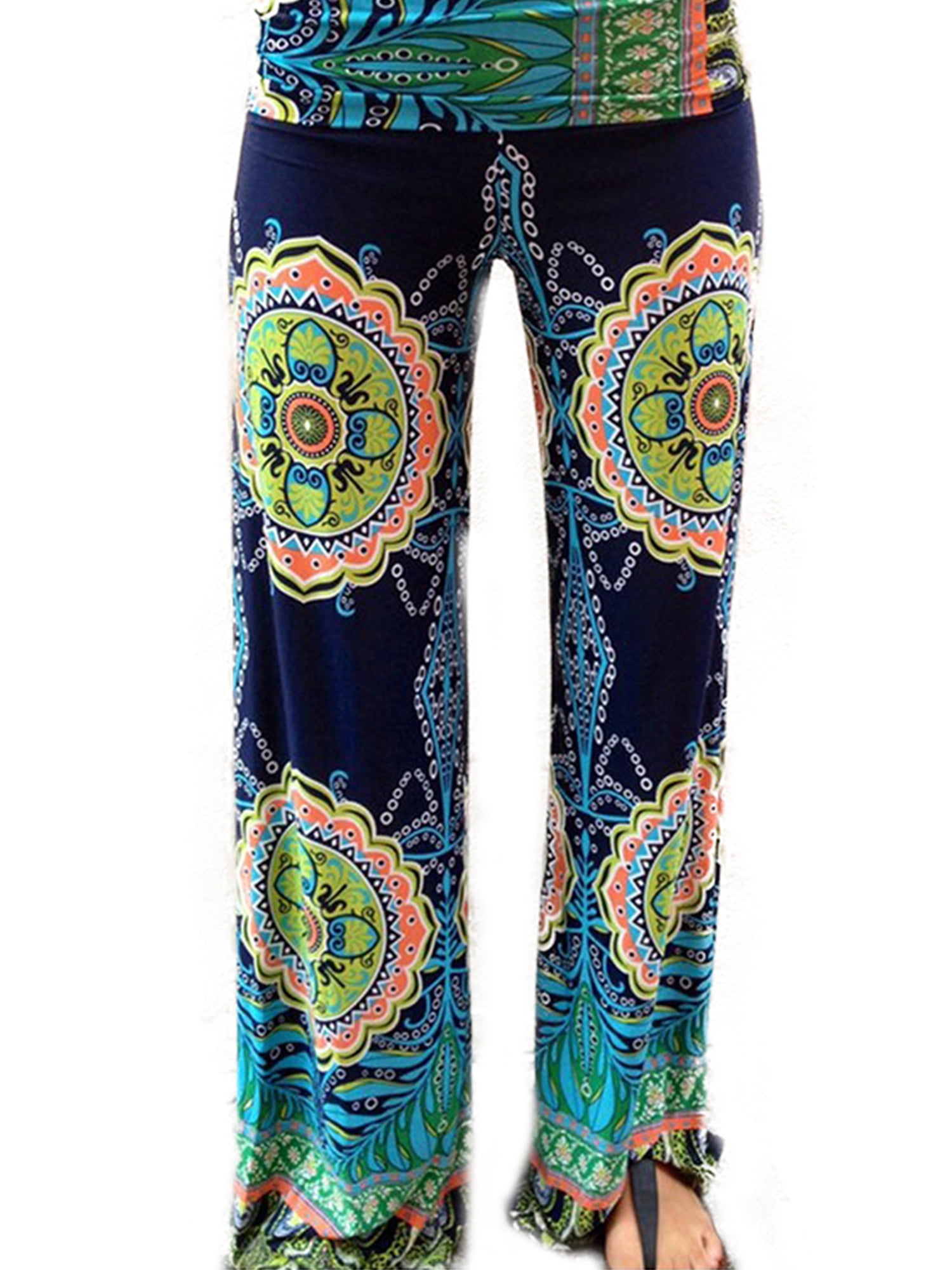 Womens Slit Flared Palazzo Trousers Wide Leg High Loose Chiffon Harem Yoga Pants Womens Slit Flared Palazzo Trousers Wide Leg High Loose Chiffon Harem Yoga Pants