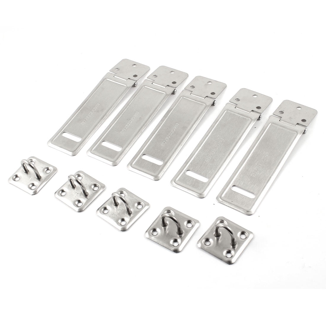 Uxcell Warehouse Fitting Stainless Steel Padlock Hasp Staple Set 4.6 ...