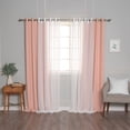 thumbnail image 3 of Aurora Home  Mix & Match Sheer Thin Stripe & Blackout Grommet Curtains VAPOR 84 84 Inches, 3 of 5