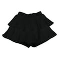 thumbnail image 3 of Dpytoraw Women's High Waisted A Line Pleated Solid Color Puff Cake Skirt Skirt Women’s Button Down Denim Skirt Black, 3 of 5