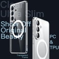 thumbnail image 3 of JETech Magnetic Slim Case for Samsung Galaxy S26, Compatible with MagSafe, Lightweight (Clear), 3 of 7