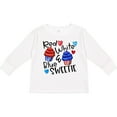 thumbnail image 3 of Inktastic 4th of July Red, White and Blue Sweetie Cupcakes and Stars Boys or Girls Long Sleeve Toddler T-Shirt, 3 of 5