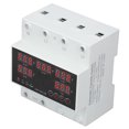 thumbnail image 3 of 63A 3P4W Smart Automatic Transfer Switch with LED Display, Adjustable Voltage Protection (140-300V), 3-Phase ATS for Generator/Inverter, Flame-Retardant PC, 35mm Rail Mount, 80A Max Current, 220V AC, 3 of 6