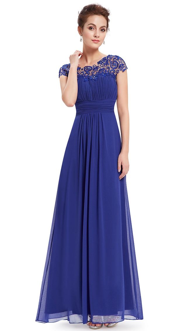 sapphire blue mother of the bride dresses