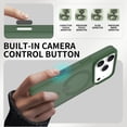 thumbnail image 2 of Dteck Magnetic Phone Case for iPhone 17 Pro with Camera Control Button, MagSafe Compatibility Scratch-Resistant Matte Translucent Phone Cover,Deep Green, 2 of 5
