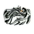 thumbnail image 1 of WREESH Personality Men's Retro Hip Hop Punk Style Dragon Totem Open Ring Dragon Ring Clearance, 1 of 7