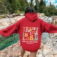 thumbnail image 3 of Uinagy Women's Casual Pullover Jesus Letters Printed Hoodie, 3 of 7