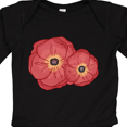 thumbnail image 4 of Inktastic Red Poppy Flowers Boys or Girls Long Sleeve Baby Bodysuit, 4 of 5