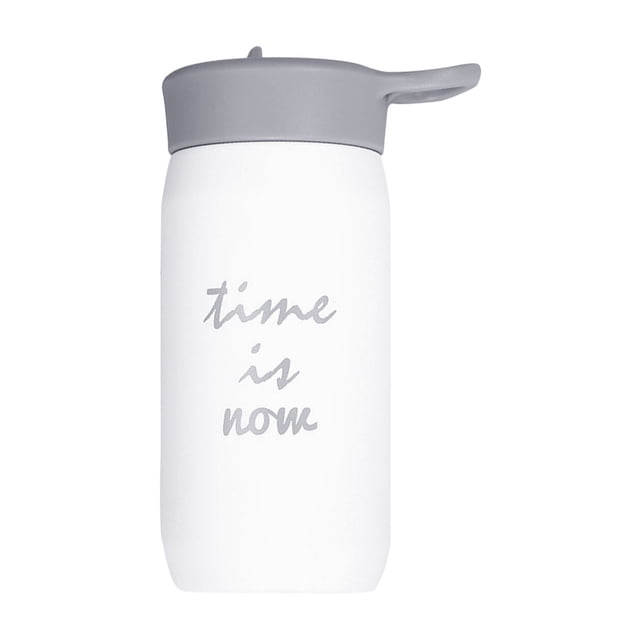 Taza de vacío Taza aislada de acero inoxidable Botella de agua portátil con retención de calor, color blanco Yuarrent HA001778-01
