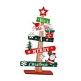 thumbnail image 4 of Adorno de escritorio de árbol de Navidad de madera, centro de mesa estético coleccionable Estilo A, 4 of 9
