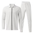 thumbnail image 3 of Cameland Men's 2pc Tracksuits Set Jackets&Pants Jogger Solid Color Long Sleeve Jogging Athletic Suits Open Front Outfits Causal Running Sports Sweatsuit, 3 of 8