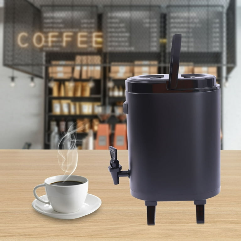 TFCFL 6L Insulated Beverage Dispenser Thermal Hot Cold Drink Coffee Tea Milk  Dispenser 
