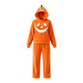 thumbnail image 4 of Gaexia Girls Halloween Hoodie and Pants Set Pumpkin Print Outfit Cozy Fall Festive Wear for Kids Back to School Tracksuit, 4 of 4
