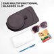 thumbnail image 3 of Soportes para gafas de sol, colgador de gafas de cuero, resistente al desgaste para vehículos SUV Hugtrwg Para estrenar, 3 of 7