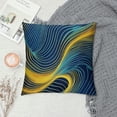 thumbnail image 2 of Shiartex Blue Yellow Throw Pillow Cover Abstract Ombre Decorative Throw Pillowcase for Sofa, Geometry Pillow Case Cushion Cover, Geometric Art Cushion Case Room Decorations White, 2 of 5