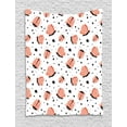 thumbnail image 1 of Insect Tapestry, Pastel Cartoon Ladybirds and Butterflies with Heart and Star Shapes, Wall Hanging for Bedroom Living Room Dorm Decor, 40W X 60L Inches, Coral Charcoal Grey White, by Ambesonne, 1 of 2