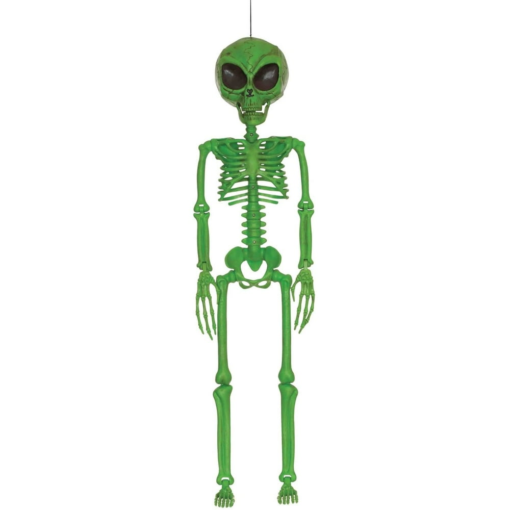 Green Skeleton Alien Halloween Decoration
