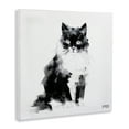 thumbnail image 4 of Stupell Industries Abstract Black & White Cat Animals & Insects Painting Gallery Wrapped Canvas Art Print Wall Art, 24 x 24, 4 of 8