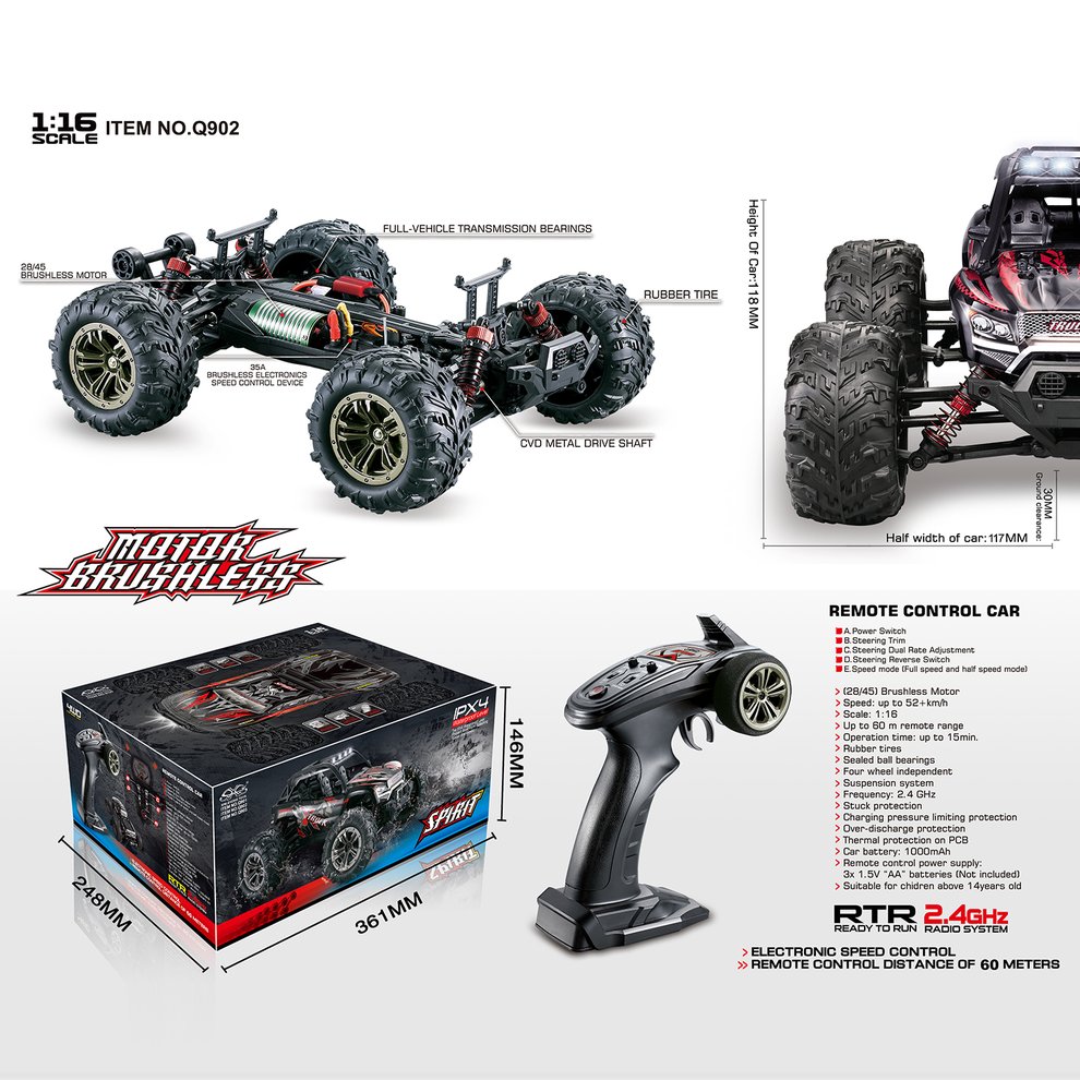 brushless remote control car