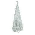 thumbnail image 2 of Northlight White Tinsel Pop-Up Artificial Christmas Tree - 6' - Unlit, 2 of 6