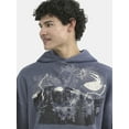 thumbnail image 4 of No Boundaries All Gender Oversized Graphic Hoodie with Long Sleeves, Men's and Big Men’s, 4 of 5
