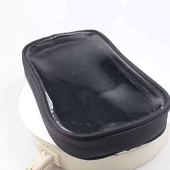 RENACLIPY Multifunctional Black Motorcycle Tank Bag with Transparent Design