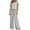 Gray, variant on 2-Packs Modal Pajamas for Women Short Sleeve Crewneck Top and Pants Soft Comfy Lounge Sets