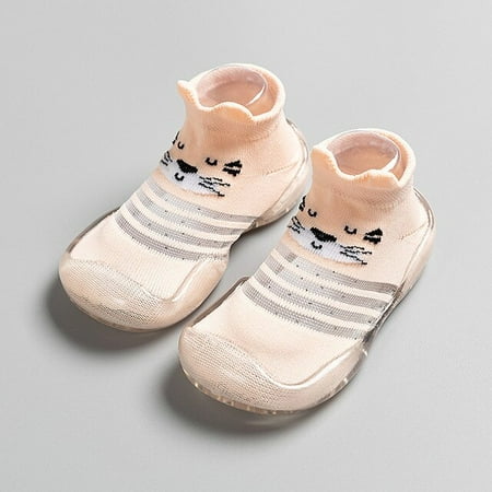 

QWZNDZGR New Summer Newborn Baby Socks Shoes Cute Ice Silk Sandals Soft Sole Boys Girls Toddler Indoor First Walkers Infant Sneakers