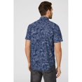 thumbnail image 2 of Mantaray - Camisa Estampado de Palmeras de Chambray para Hombre (Marino), 2 of 4