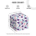thumbnail image 3 of Uemuo Ornamental Turtles Tissue Box Cover Holder, Square with Bottom Belt - PVC Leather Decorative Organizer for Tabletop, Bathroom, Car, Office, 3 of 8