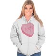 thumbnail image 4 of Valentines Day Sarcastic Candy Heart Zip Hoodie Sweatshirt Women Brisco Brands M, 4 of 6