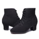 thumbnail image 4 of XIHAHA, zapatos de baile latino de salón de tela Oxford para mujer, zapatos modernos de Jazz, botas de baile con cordones, zapatillas deportivas para baile, 4 of 5