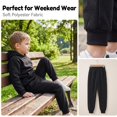 thumbnail image 4 of Girls and Boys Sweatpants Boys Toddler 5 Pack Jogger Pants with Pockets Kids Clothes 2T-14, 4 of 6