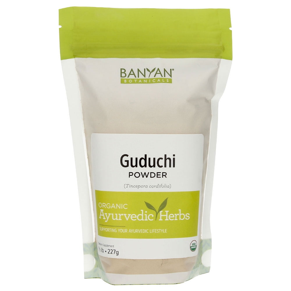 Banyan Botanicals Guduchi Stem Powder USDA Organic, 1/2 Pound Rejuvenating Herb for